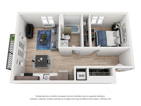 North Hollow Apartments C4 Floor Plan